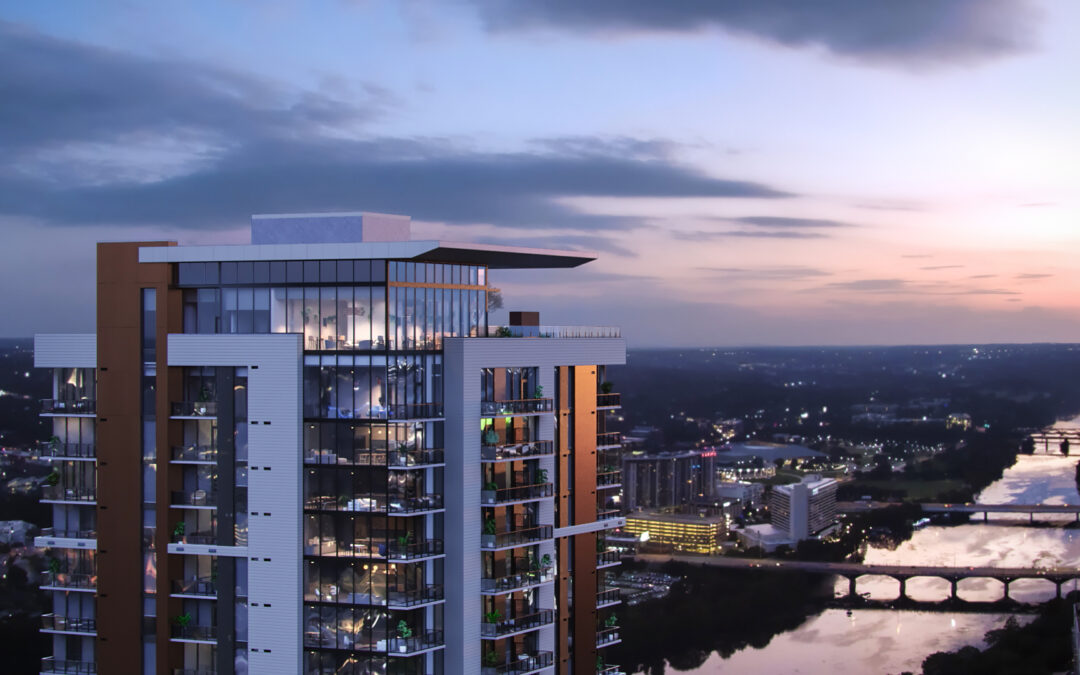 Vesper ATX offers a rooftop pool and lounge for residents and their guests in the heart of downtown Austin.