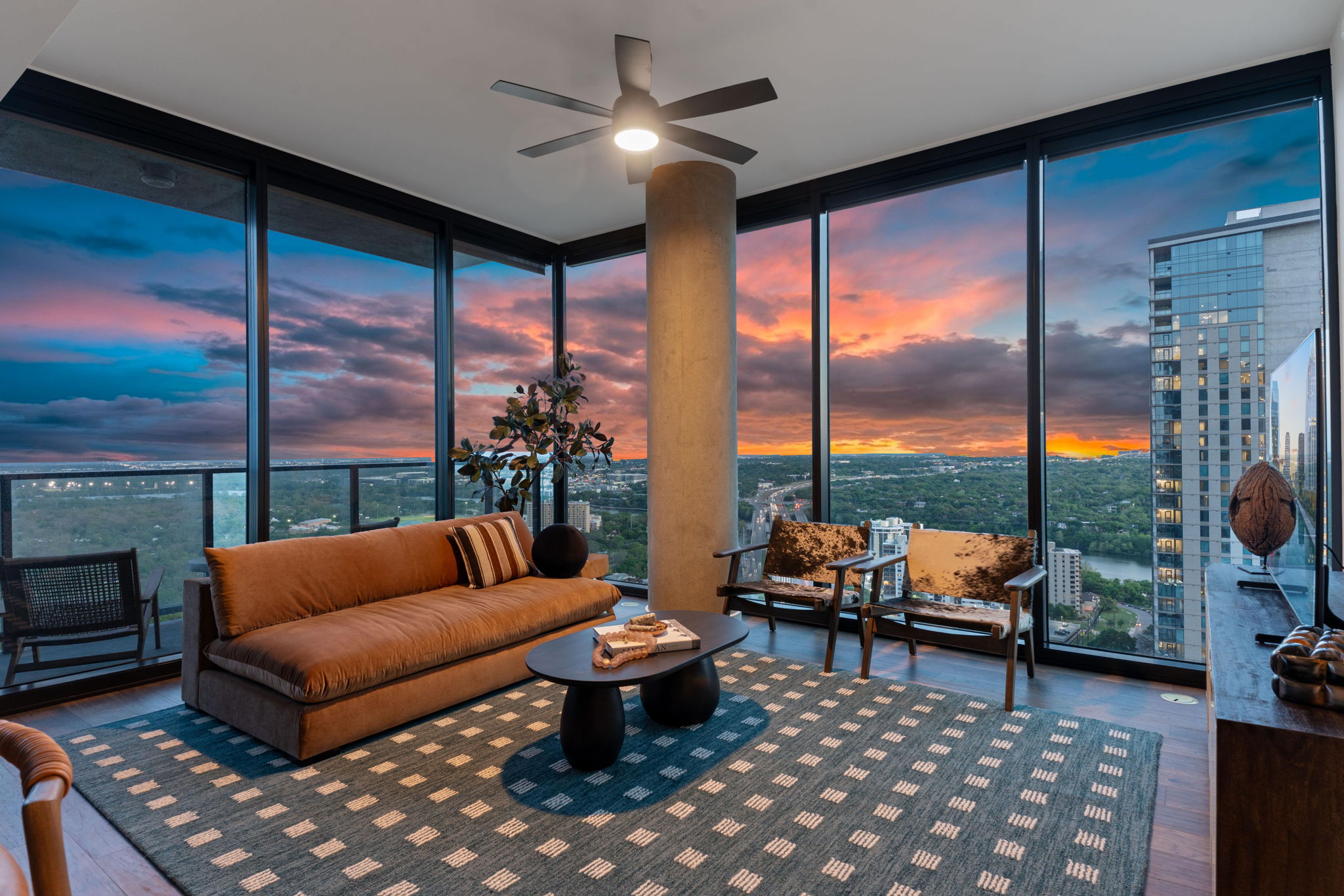 Vesper Living Room - Sunset