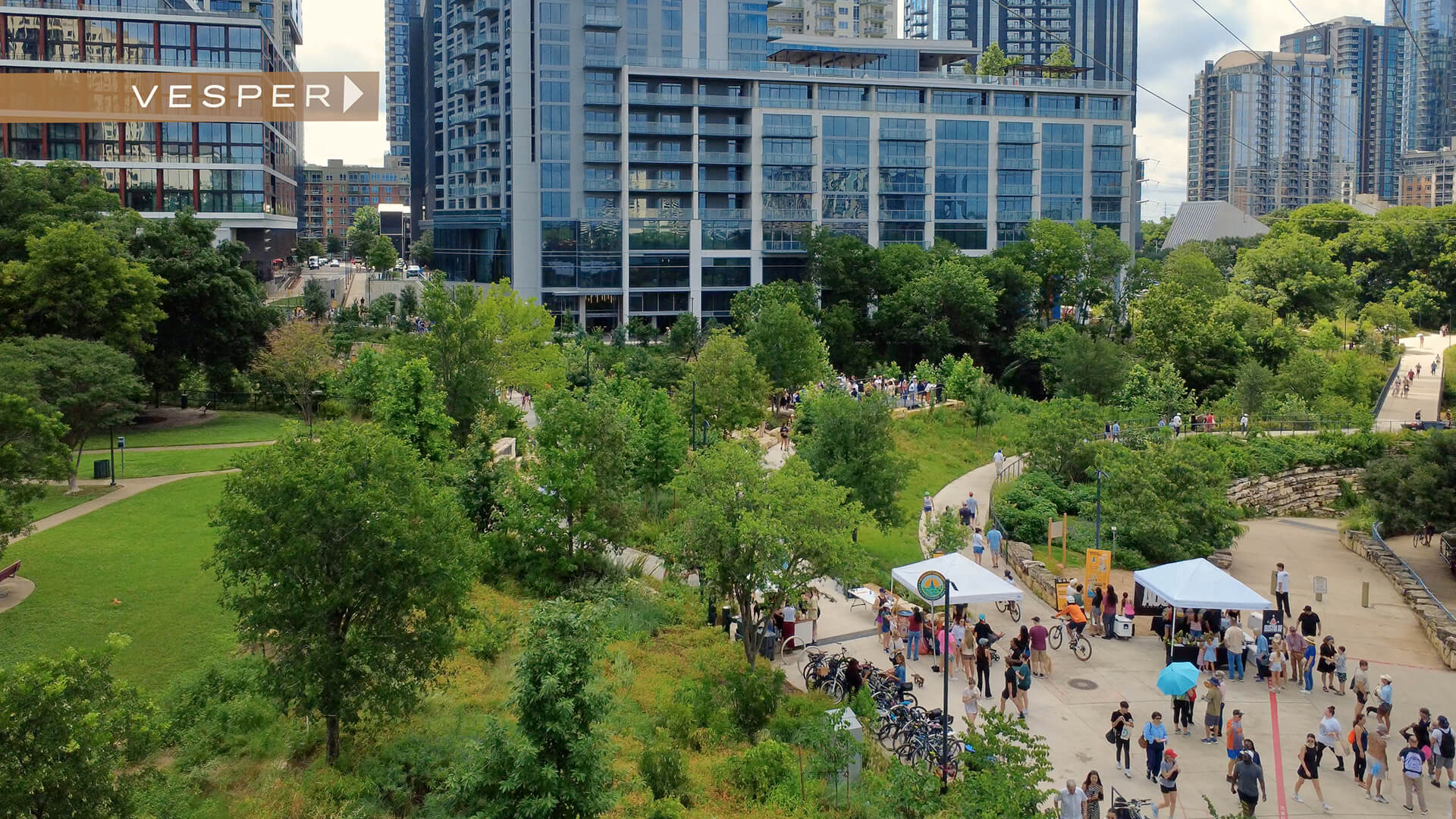 Waterloo Greenway downtown Austin